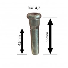 Шпилька забивна (WS-003) D=14.2мм (12х1,5) L=55мм ACRP142A55